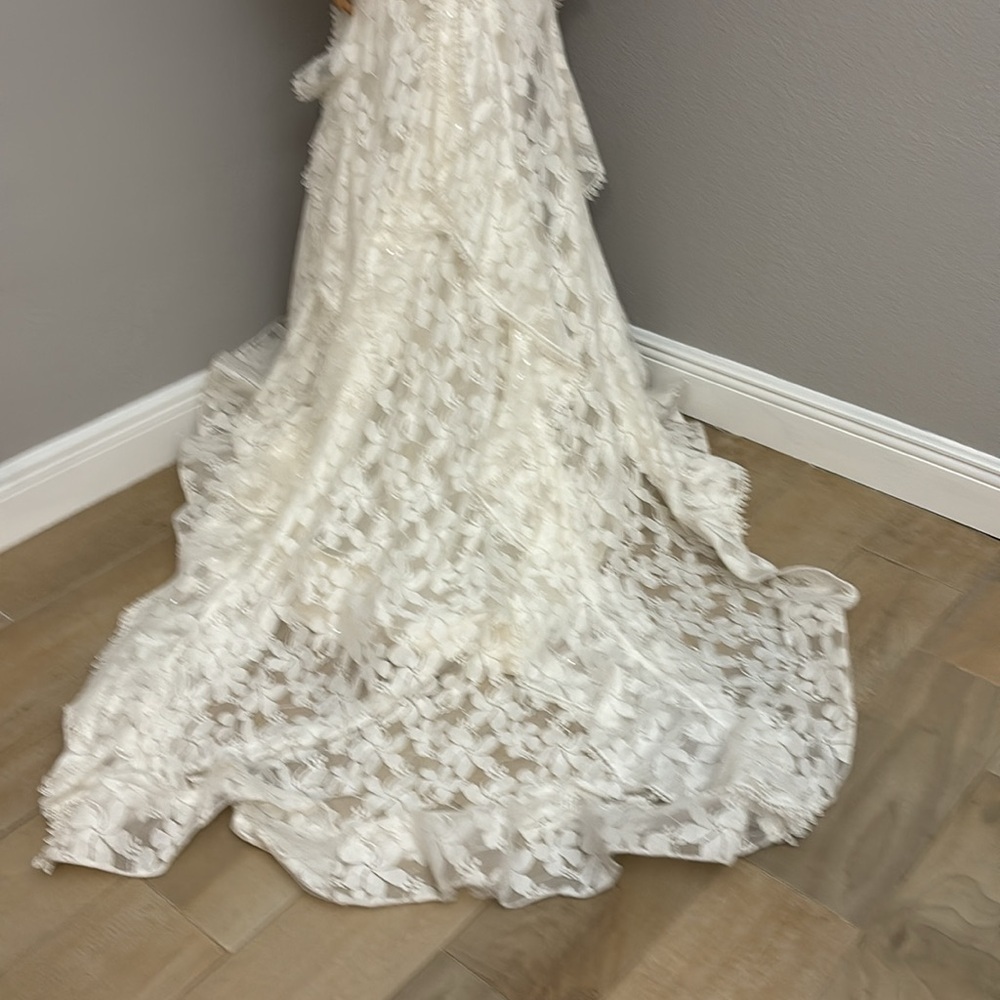 Isabella Talya Wedding Dress Boho size 2 to 4 long sleeves lace - Picture 5 of 16